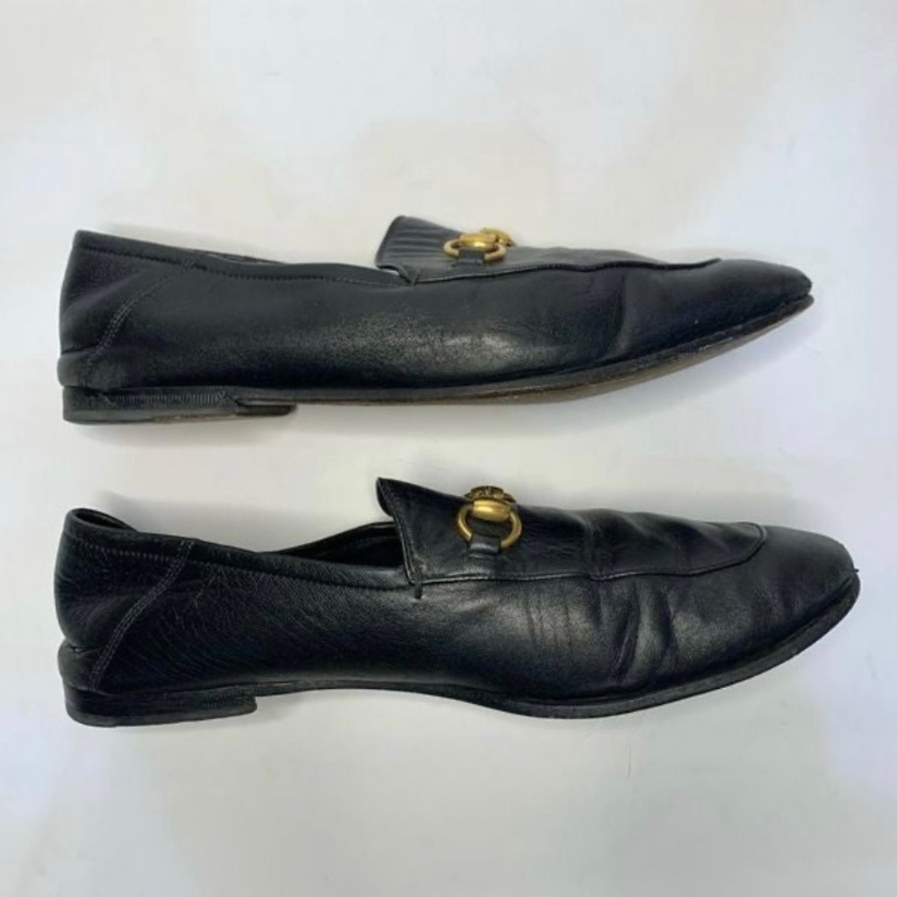 Gucci Horsebit Classic Italian Leather Loafer Slipper 407314 Black Size 9 /US 11 - Picture 6 of 12